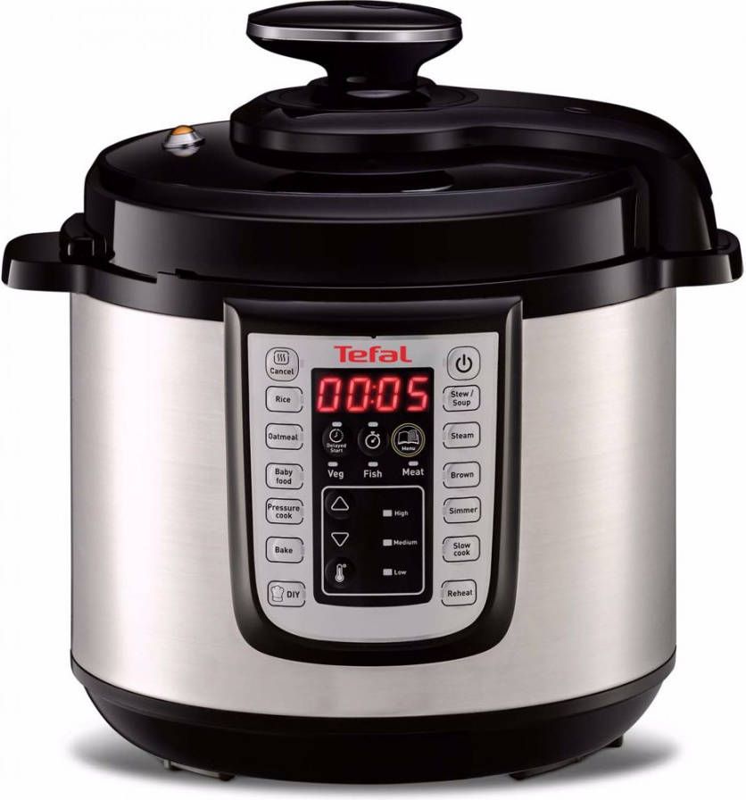 Tefal CY505E All in One Slowcooker, Multicooker en Snelkookpan