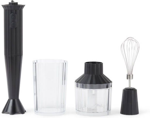 Alessi Staafmixer Plissé Zwart Compleet