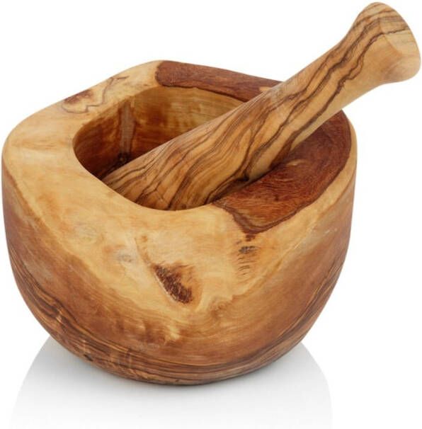 Bowls and Dishes Pure Olive Wood Vijzel Olijfhout 14 Cm