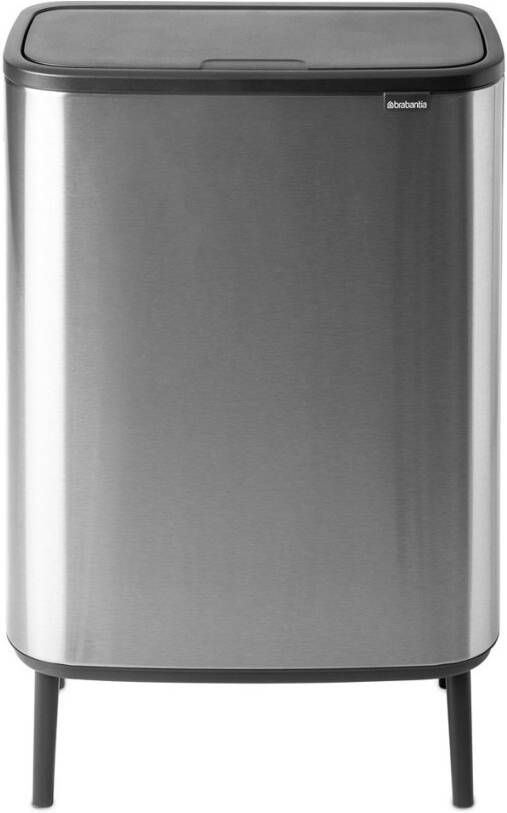 Brabantia Bo Touch Bin Hi recycle duo prullenbak met deksel op pootjes 2 x 30 liter