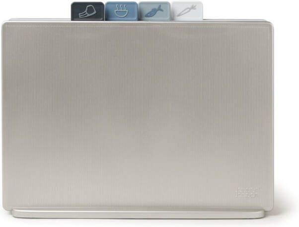 Joseph 4 delige Snijplankenset Met Houder Index Groot Sky