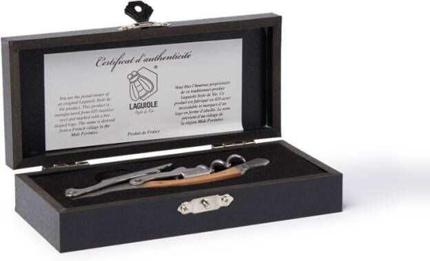 Laguiole Style de Vie | Luxury Line Kurkentrekker Olijfhout