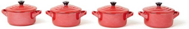 Le Creuset Metallics Mini Cocotte braad -/stoofpan 10 cm set van 4