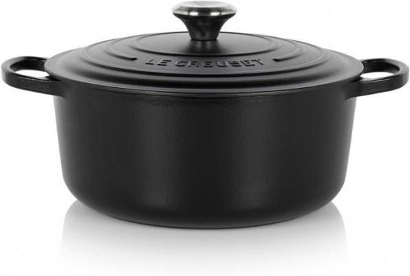 Le Creuset Ronde Braad-/Stoofpan (26 cm) Mat Zwart