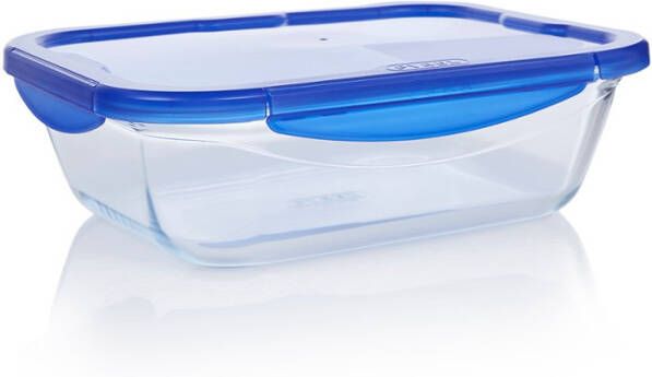 Pyrex Schaal Rechthoek met Deksel, 3, 3 liter | Cook & Go