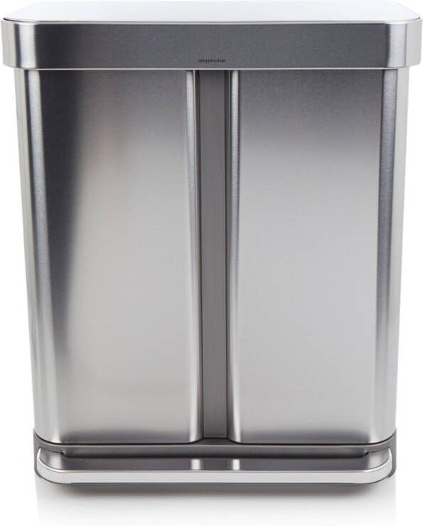 Simplehuman Afvalbak met pedaal Recycler 24 en 34 l met Liner Pocket