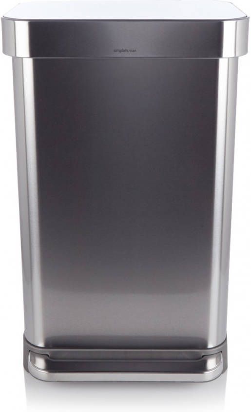 Simplehuman Rectangular Liner Pocket Pedaalemmer 45 Liter