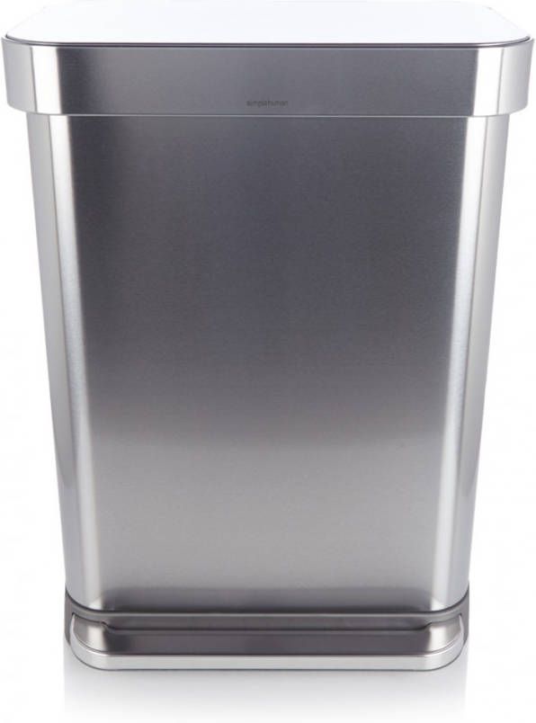 Simplehuman Rectangular Liner Pocket Pedaalemmer 55 Liter