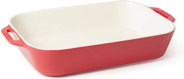 Staub Ovenschaal Rechthoekig 34x24cm Kers