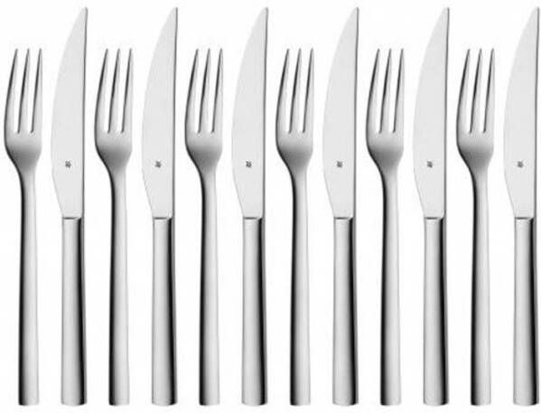 WMF Steakbestek Nuova Solide Monobloc steakmes(set, 12 delig )