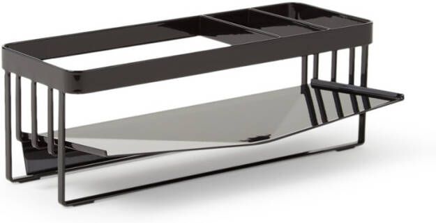 Yamazaki spons & flessen houder Tower zwart