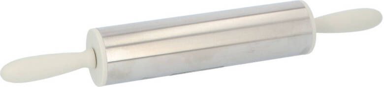 4Goodz Deegroller Rvs Met Siliconen Handvaten Creme