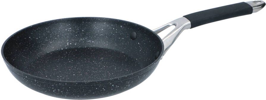 alpina Koekenpan 24cm Anti aanbaklaag Alle Warmtebronnen, Ook Inductie Aluminium Zwart