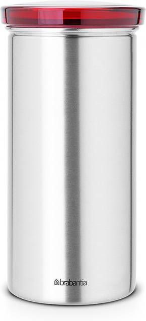 Brabantia Voorraadbus Voor 18 Koffie En Theepads Matt Steel Fpp/rood