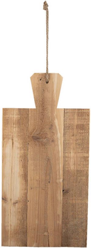 Clayre & Eef Decoratie Snijplank 50x25x3 Cm Bruin Hout Borrelplank Tapasplank Serveerplank Bruin Borrelplank Tapasplank