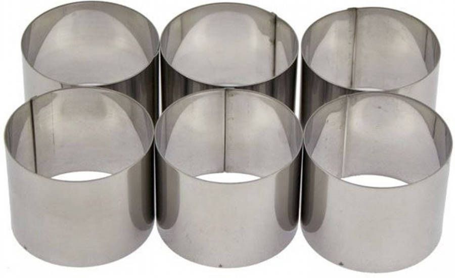 Cosy & Trendy Kookringen Rvs ø 7 Cm 6 Stuks