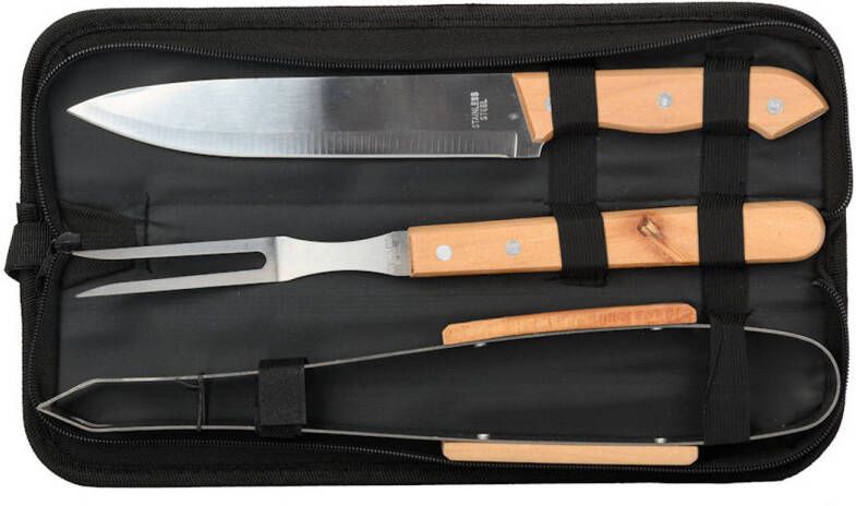 Decopatent Bbq Gereedschap Set 4 Delig In Draagtas Barbecue Gereedschapset