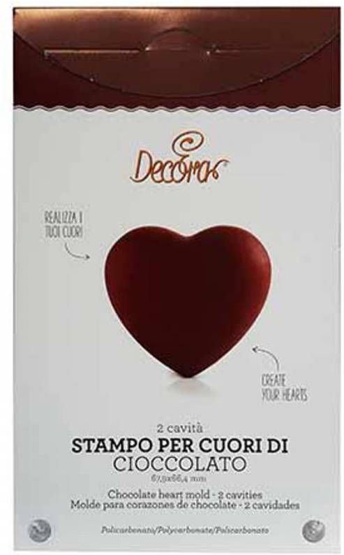 Chocolade mal hart 6.79 x 6.64 cm Decora