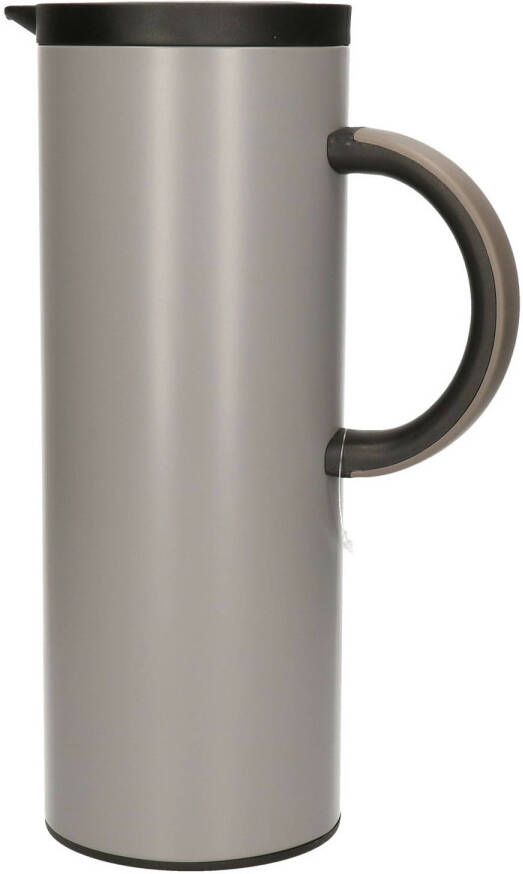 Excellent Housware Koffie/thee Isolerende Schenkkan 1000 Ml/1l Grijs Thermoskannen