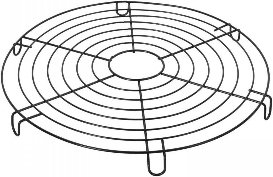 Excellent Houseware Pannenonderzetter Rond Zwart Rvs 28 X 28 Cm Panonderzetters