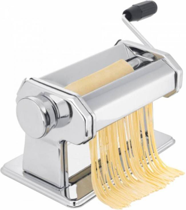 Excellent Houseware Pastamaker handmatig roestvrij staal zilverkleurig