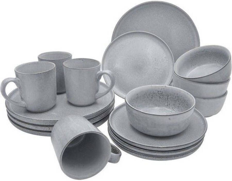 Excellent Houseware Servies Set Aardewerk 16 Delig