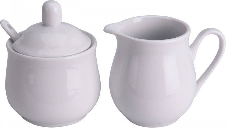 Excellent Houseware Suiker En Melk Dispensers Porselein 10 Cm Suikerstrooiers