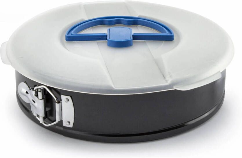 Florina Likoris Ronde Springvorm Met Deksel Ø 26 Cm Zwart/Blauw