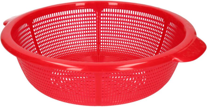 Forte Plastics 1x Groot Kunststof Vergiet Rood 35 X 31 X 10 Cm Vergieten