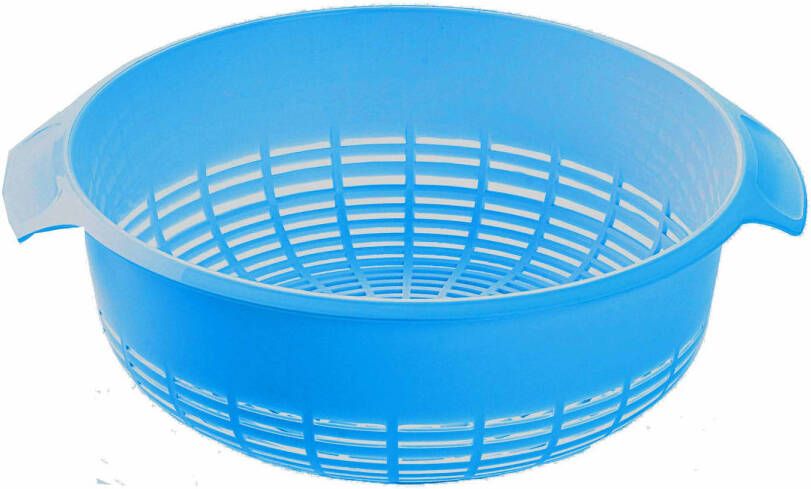 Forte Plastics 1x Kunststof Vergieten Aqua Blauw 27 X 23 X 9 Cm Laag Model Vergieten