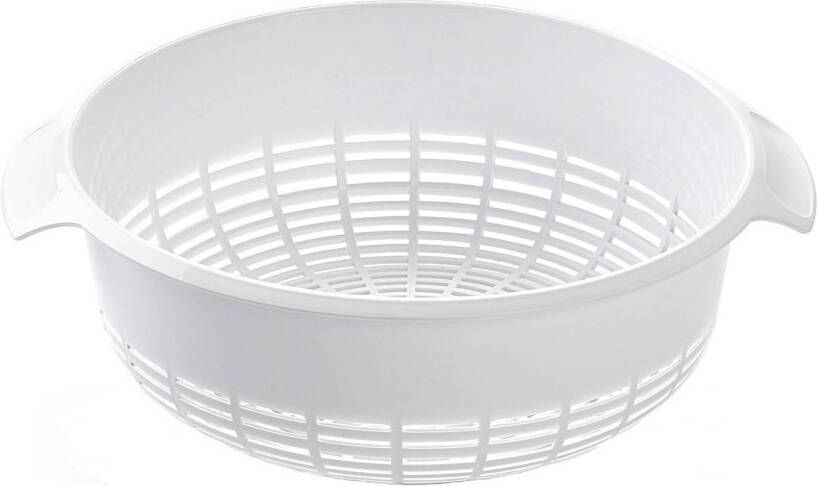 Forte Plastics 1x Kunststof Vergieten Wit 27 X 23 X 9 Cm Laag Model Vergieten