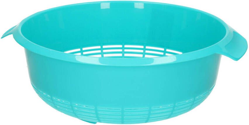 Forte Plastics Kunststof Keuken Vergiet Van 27 X 10 Cm Blauw Vergieten