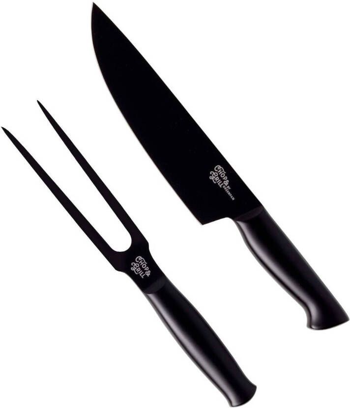Greenpan Trancheerset Chop & Grill Rvs Zwart 2 delig