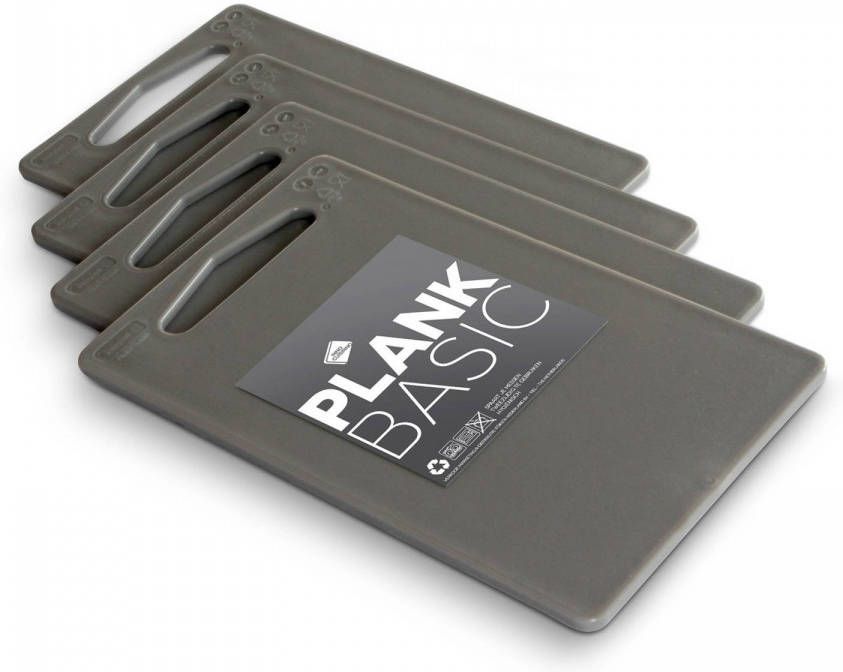 Inno Cuisinno Snijplanken 25 X 15 Cm Grijs 4 Stuks