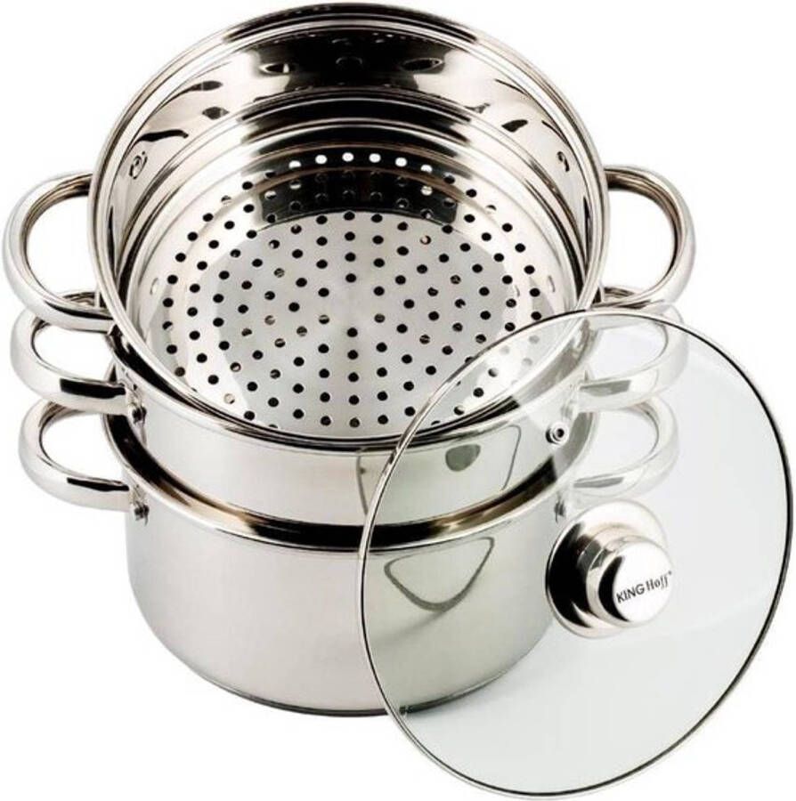KINGHOFF Top Choice Stoompan Met Deksel 18 Cm