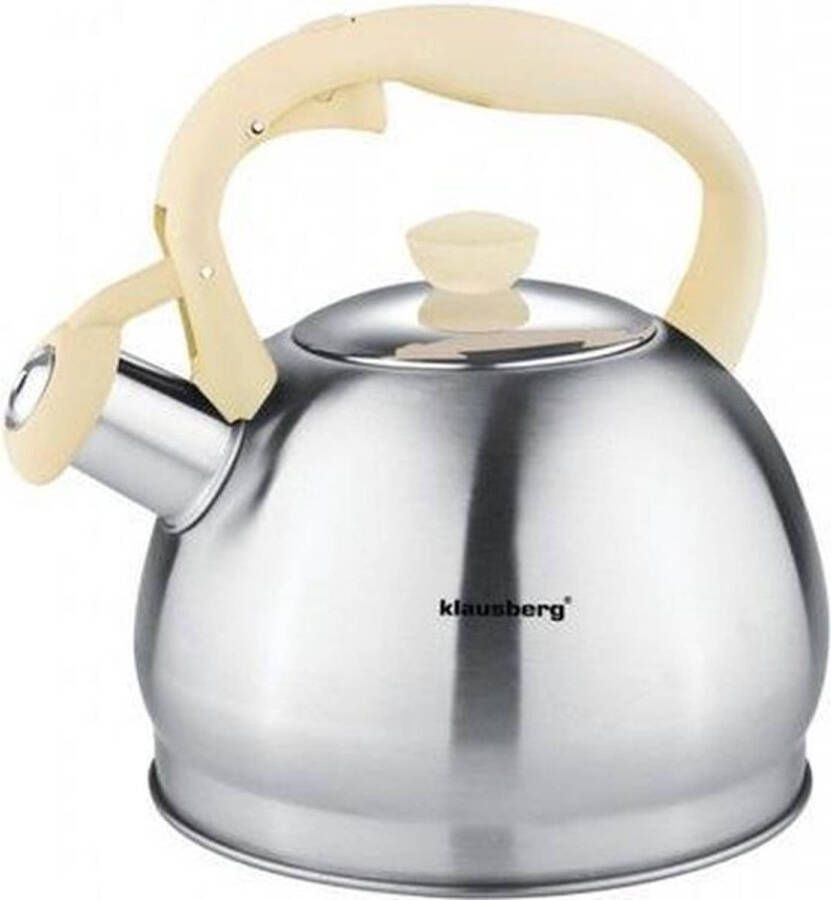Klausberg 7043 Fluitketel 1.8 Liter Creme Handvat