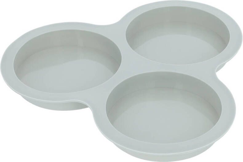Krumble Bakvorm Rond Voor 3 Stuks Silicoon Lichtblauw