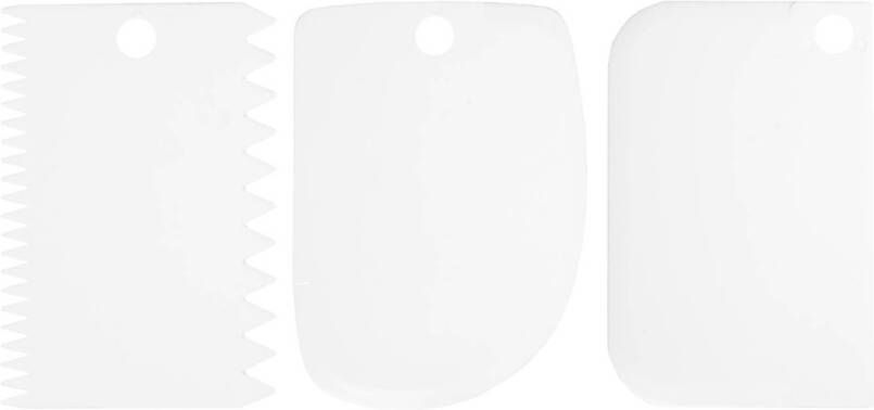 Krumble Fondant Schraper(Set Van 3) Wit