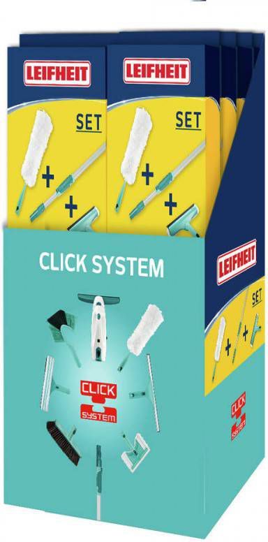 Leifheit Raamreiniging Set Telescoop Steel Inwasser Powerslide M Click System Wisbreedte 28 Cm