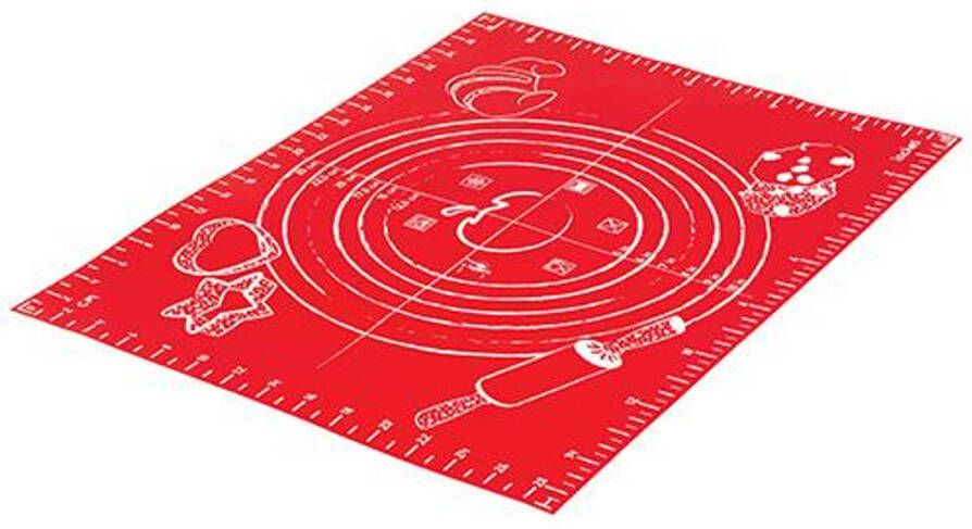 Siliconen werkmat klein, rood Mastrad