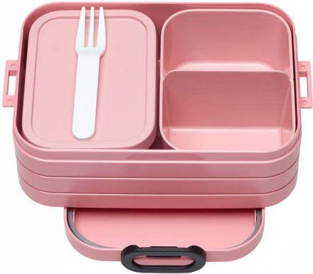 MEPAL  Voedingsmiddelbakje Bento Lunchbox nordic pink tabblad midi 900 ml Roze/lichtroze Gr.760ml-1000ml