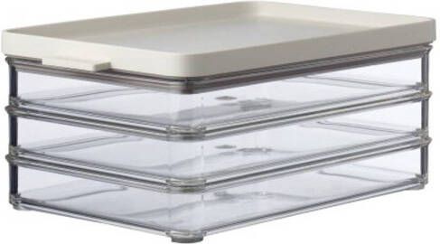Mepal Omnia Vleeswarendoos 3 laags Nordic White 23x14, 9x10cm