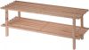 Merkloos Houten Schoenenrek/schoenenstandaard 2 laags 77 X 26 X 30 Cm Schoenenrekken online kopen