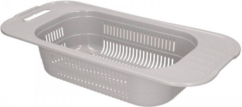 Merkloos Kunststof Wasbak Inzet Vergiet Licht Grijs 31 Cm Vergieten