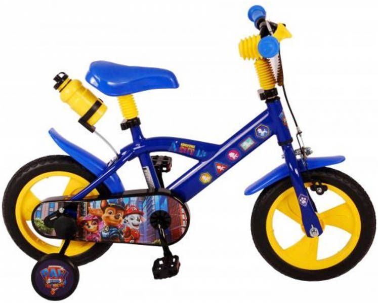 Nickelodeon Paw Patrol Kinderfiets Jongens 12 Inch Blauw/geel Doortrapper