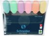 Schneider markeerstift Job 150, etui van 6 stuks in geassorteerde pastelkleuren online kopen