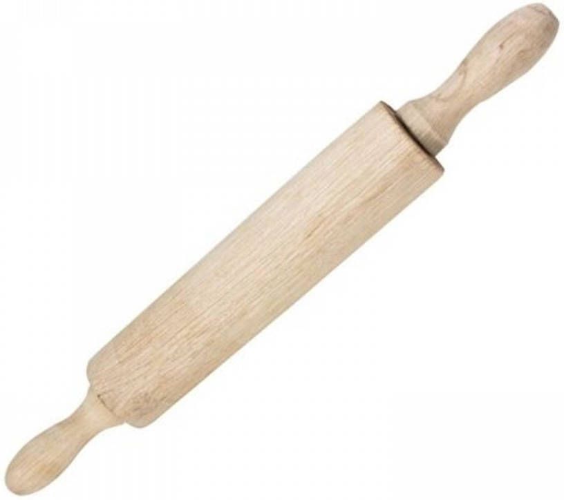 Orange85 Deegroller Beukenhout 41 Cm X 5 Cm Rolstok Apart Rolgedeelte Hout Bruin