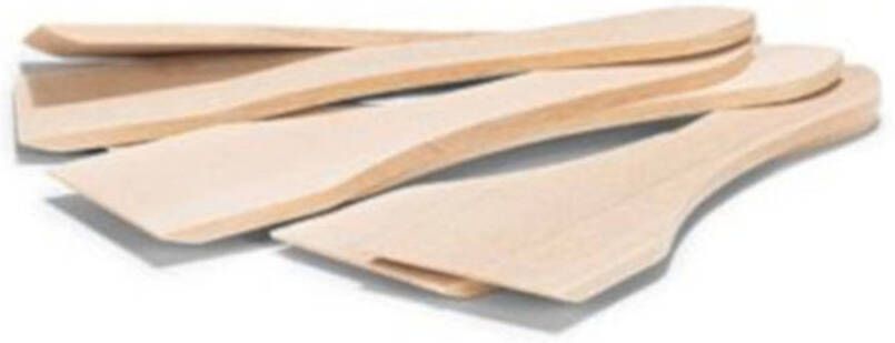 Patisse Gourmetspatels 13 Cm Hout Naturel 6 delig