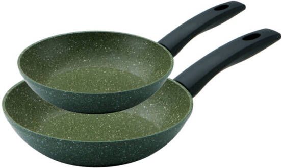 Prestige Eco Koekenpan Twin Pack 100% Gerecycled Aluminium 20+24 Cm