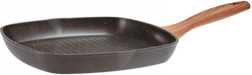 Sambonet Grillpan Rock &apos, N&apos, Rose Zwart 28 X 28 Cm Standaard Anti aanbaklaag